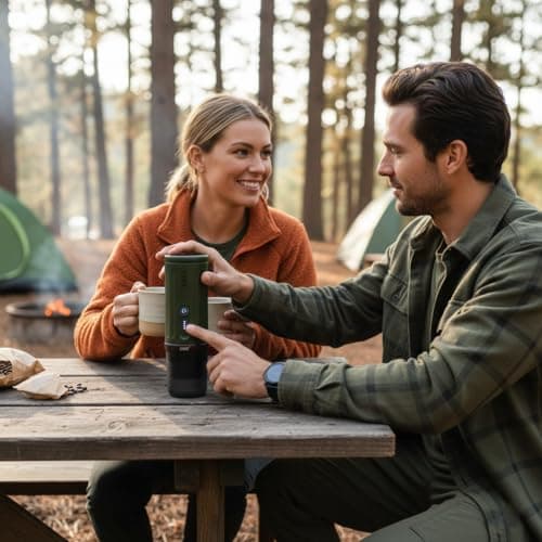 CERA+ Portable Coffee Maker Electric Espresso Machine, Self-Heating 8 Cups per Charge & 20 Bar Small Coffee Maker for Travel & RV, Single Serve Coffee Maker with USB-C Works with NS Capsules & Grounds 7