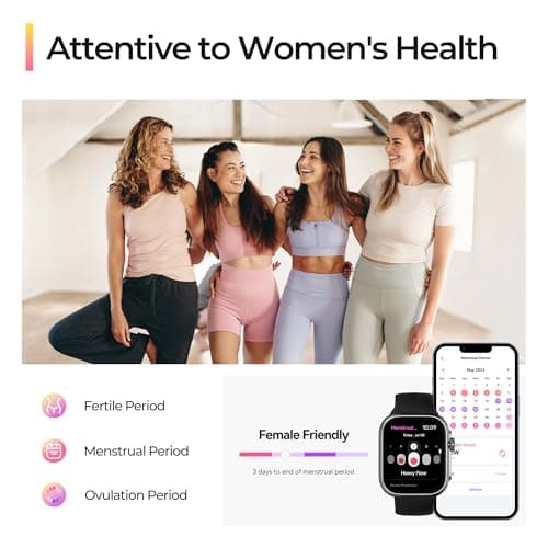 Smart Watch [GPS, Alexa Built-in], 24/7 Heart Rate Monitor with HRV, SpO2/Stress/Sleep Tracker, Calls & Messages, 3ATM Waterproof, 12-Day Battery, 100+ Sport Modes Fitness Smart Watches for Men Women 7