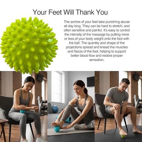 321 STRONG 5 in 1 Foam Roller Set with Hollow Core Deep Tissue Massager, Muscle Roller Stick, Stretching Strap, Spikey Plantar Fasciitis Ball, and Carry Bag, with 4K eBook 5