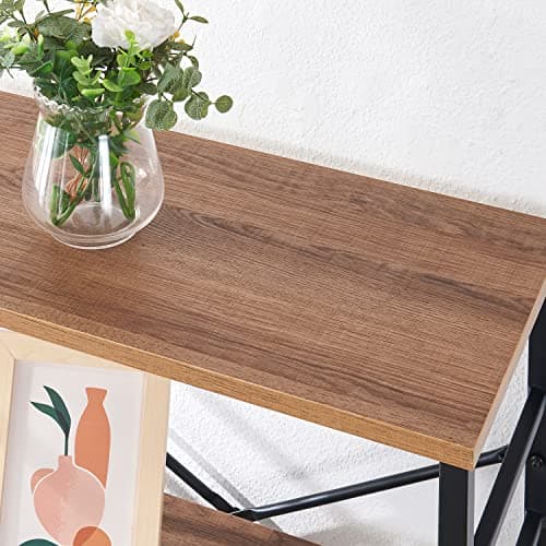 HOMISSUE Tall Bookshelf, 84 Inch Industrial Bookshelf with Metal Frame and Open Shelves, 7 Tier Metal Bookshelves and Bookcases, Rustic Tall Book Shelf for Office, Living Room and Bedroom, Brown 7