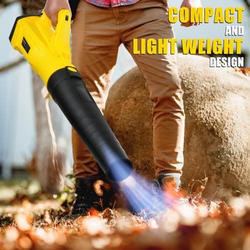 Leaf Blower, 3000W High Power Turbine Handheld Electric Leaf Blower, with 82 feet Extra Long Power Cord, 6-Gear Wind Speed Regulation, for Lawn Care, Yard, Garage, Patio, Blowing Leaves and Snow 6