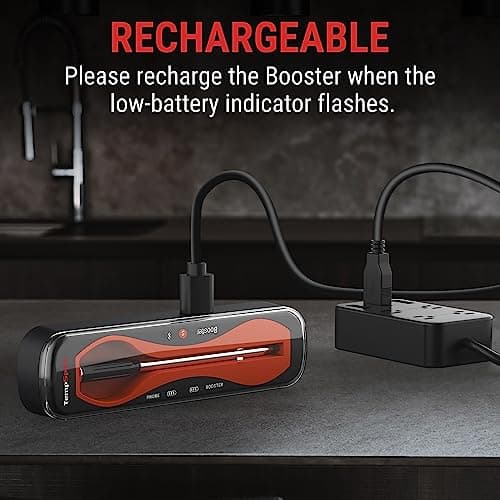 ThermoPro TempSpike 500 ft Wireless Meat Thermometer Digital, Bluetooth Meat Thermometer Wrieless for Beef Lamb Chicken Turkey, Smoker Acccessories for Rotisserie Sous Vide BBQ Oven Air Fryer 7