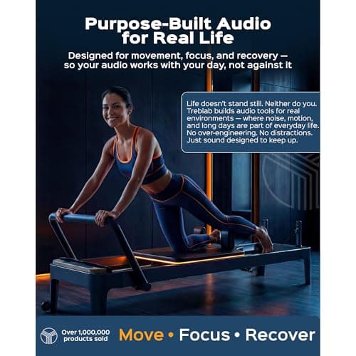 TREBLAB X4 – Waterproof Workout Headphones for Running & Gym - Silky Soft Secure Earhooks, 11H Battery, Physical Buttons, Noise Canceling Over-Ear Ear Hook Bluetooth Earbuds for Sports 10