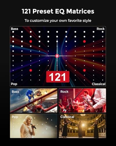 ULTIMEA 7.1ch Sound Bar with Dolby Atmos, Surround Sound System for TV with 4 Surround Speakers, Sound Bar for Smart TV with App Control, Soundbar with Subwoofer for Home Theater, HDMI eARC, Aura A60 9