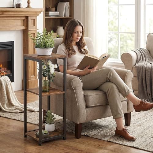 VonDream 3 Tier Tall Plant Stand Indoor, 32.5" Corner Plant Stands for Indoor Plants Multiple, Multi-Functional Small Side Table for indoor Plants 8