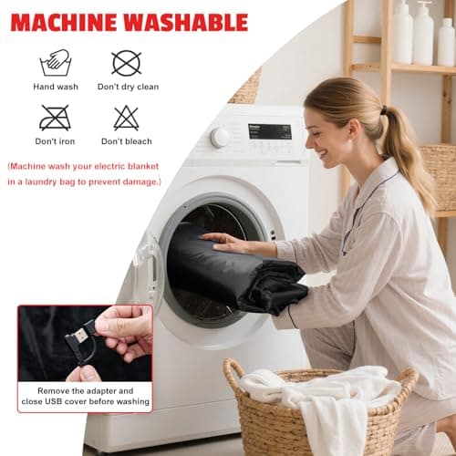 Cordless Heated Blanket Compatible with Milwaukee Battery,5S Rapid Heating,Waterproof Portable,60"x 35.5",3 Heating adjustable Electric Wearable Heated Shawl for Home,Office,Travel,Camping(NO Battery) 5