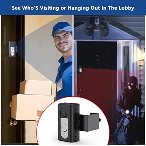 KIMILAR Anti-Theft Video Doorbell Mount Compatible with Ring/Blink Wireless Video Doorbell, Adjustable Mounting Bracket Accessories for Houses, Apartments, Businesses, Not for Blink 2nd Gen 7