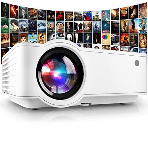 PONER SAUND Projector,2024 Upgraded Mini Projector 1080P Support Home Theater Video Projector,Compatible with USB VGA AV SD HDMI Smartphone PC Laptop PS3 PS4