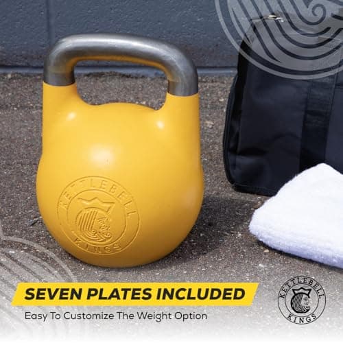 Kettlebell Kings Adjustable Kettlebell for Strength Training - 16 KG Kettlebell Set for Home Gym, Fitness, Cardio Workouts - Full Body Exercise Equipment for Muscle Building and Endurance Training 6
