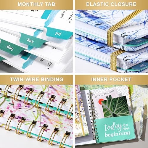 Planner 2026-2027 - 2026-2027 Planner Weekly and Monthly, July 2026 - June 2027, 6.4"x 8.5", with Elastic Closure, Inner Pocket, Coated Tabs 6