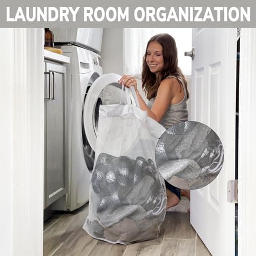 CHICVITA Slim Laundry Hamper with Wheels 75L, Collapsible Rolling Laundry Basket for Living Room, Pink Laundry Hamper for College Dorm 9