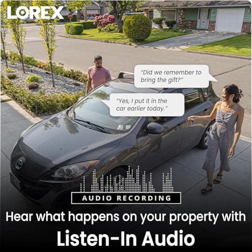 Lorex 4K 8MP IP Bullet PoE Black Wired Security Camera | Add-On Camera | Color Night Vision | Smart Motion Detection (Person/Vehicle) | Listen-in Audio | IP67 Weatherproof | Metal Housing 5