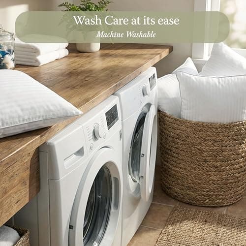 Threadmill Bed Pillows Queen Size Set of 2 | Soft Down Alternative Cooling Bed Pillow for Sleeping | Soft Pillows for Bed | 20x30 Hotel Pillow, Queen Pillows 2 Pack for Back, Stomach or Side Sleepers 7