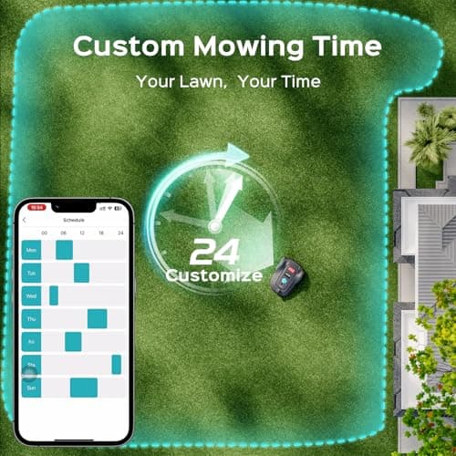 YARDCARE 2026 M800Plus GPS+3D Vision Cordless Robot Lawn Mower with Bow-Shaped Path Mowing, APP Control, Robotic Lawnmower with Obstacle Avoidance, Auto-Charging for Lawns up to 8611 sq.ft 5