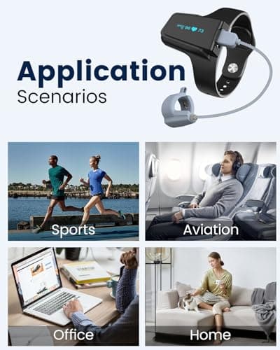 Continuous Wrist Pulse Oximeter, Blood Oxygen Saturation Monitor with Smart Beep, Bluetooth, 72 Hours Endurance Tracking SpO2 and Pulse Rate, PC Software & APP 7