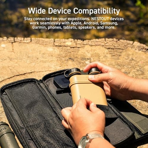 ELECOM NESTOUT Rugged Power Bank, 15000mAh Outdoor Charger, 32W USB C Fast Charging PD, Waterproof IP67, Heavy Duty Shockproof, Tactical Battery Pack for iPhone Tablet Hiking Camping Survival (Black) 12