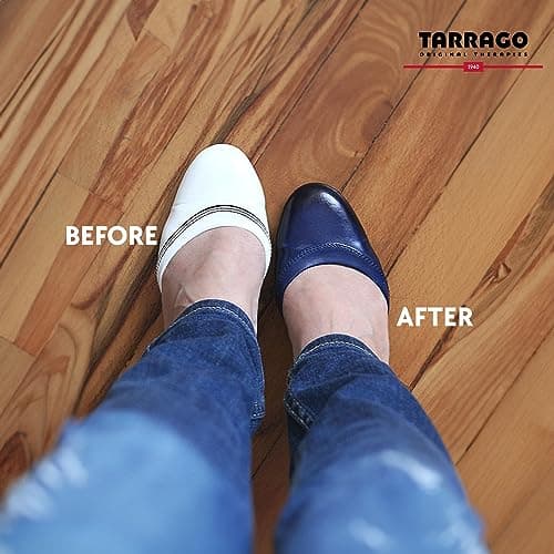 Tarrago Leather Dye Kit with Deglazer and Applicator - Restore & Recolor Shoes, Boots, Purses, Wallets, Jackets, and Furniture - Rich Pigment - 25mL - Black #18 5
