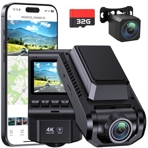 ECOMOMENT Dash Cam Front and Rear
