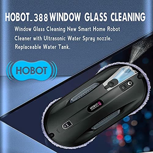 HOBOT-388 Window Glass Cleaning Automatic Smart Robot Cleaner with Ultrasonic Water Spray and Control via Smartphone or Remote 7