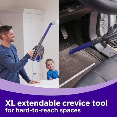 BLACK+DECKER dust buster Handheld Vacuum Cordless, Pet Hair Vacuum, Portable for Home and Car with Pet Brush, Rechargeable, Powerful Suction, Washable Bowl Filter,furbuster AdvancedClean (HHVK515JP07) 6