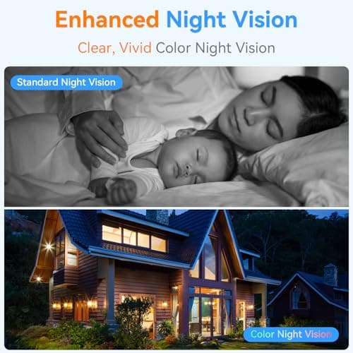 Thybro Magnetic Security Camera Wireless - 2K HD Video, AI Motion Detection, Battery Powered, Ease of Setup, 2-Way Audio,IR Color Night Vision, Waterproof, Outdoor & Indoor Surveillance 5