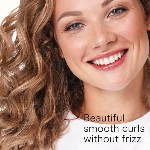 Conair Double Ceramic 1-Inch Curling Iron, 1-Inch Barrel Creates Classic Curls, Hair Curler for Use on Short, Medium, & Long Hair, White/Rose Gold 7