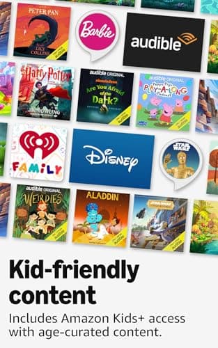 Amazon Echo Pop Kids (newest model), Designed for kids, Designed for Alexa+, parental controls, Includes 6 months of Amazon Kids+, Disney Princess 5