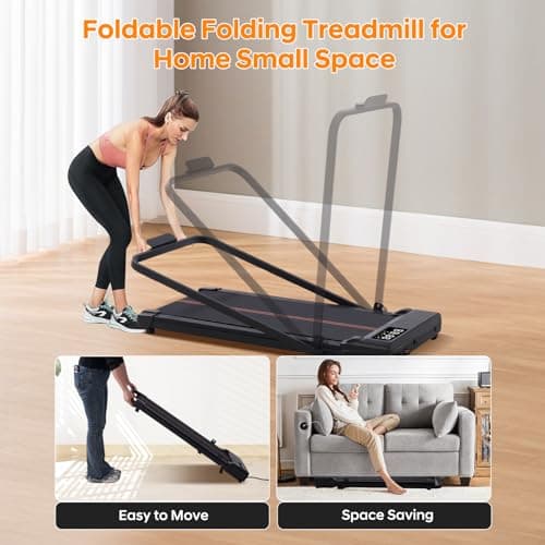 Walking Pad Treadmill with Incline and Handle Bar273 6