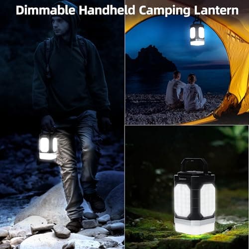 Sinvitron Camping Lantern Rechargeable–30,000mAh Portable Camping Lights, QC3.0 Fast Charging,1000 Lumens,350H Runtime,IPX5 Waterproof Emergency Light for Hurricanes,Power Outages,Camping 7
