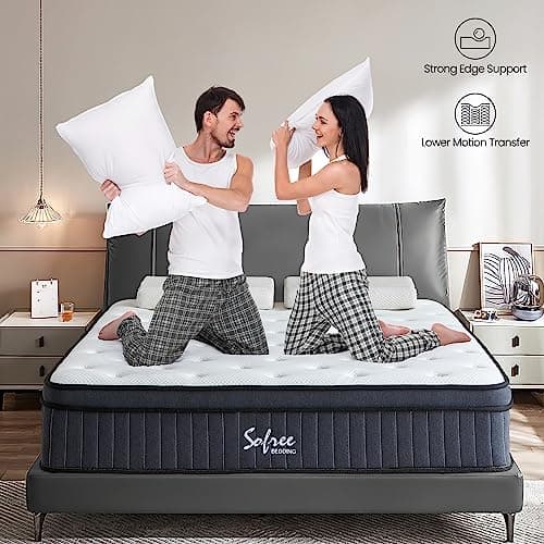 sofree bedding Full Size Mattress, 12 Inch Memory Foam Hybrid Mattress, Full Mattress in a Box for Motion Isolation, Strong Edge Support, Pressure Relief, Medium Firm, CertiPUR-US 5