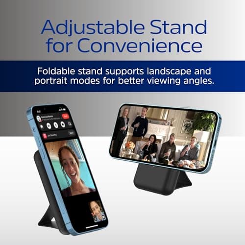 Energizer 10,000mAh Magnetic Wireless Power Bank with Foldable Stand15W Wireless & 22.5W USB C PD Fast Charging Portable Battery Pack for iPhone 16/15/14/13/12 Series, iPad, Samsung_QM10002PQ 7