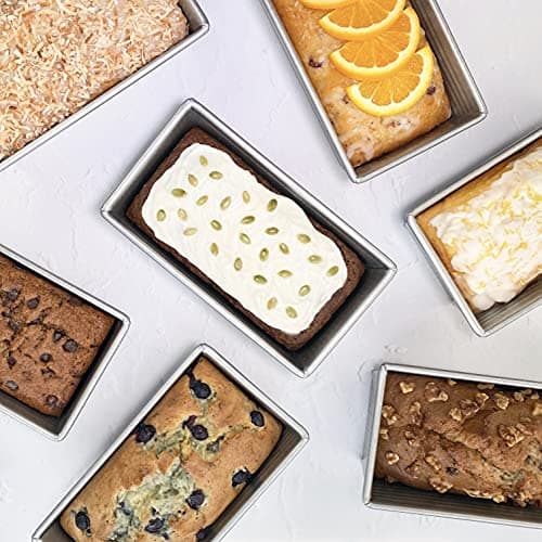 USA Pan 1145LF Bakeware Aluminized Steel 1.25 Lb Loaf Pan, Medium, Silver 5