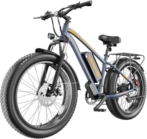 LELUOYUN F01 Electric Bike for Adults-Peak 1500W Brushless Motor Speed Max 32MPH,26" Electric Bike Fat Tire,48V 18.2Ah Removable Battery Long Range 80Miles Electric Mountain Bike,UL 2849 Certified