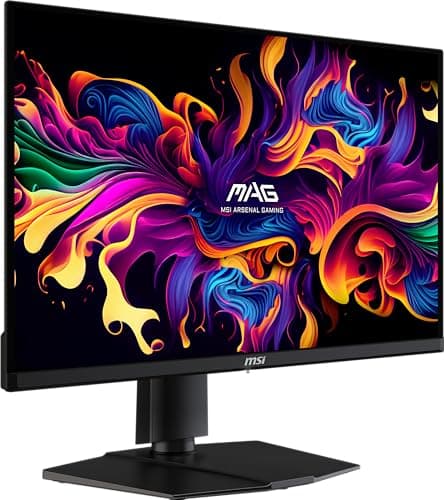msi MAG 271QPX QD-OLED E2 27-inch 2K Gaming Monitor, 2560 x 1440 (QHD), 0.03ms Response Time, 240Hz, True Black HDR 400, HDMI, DP Port, Tilt and Height Adjustable 4