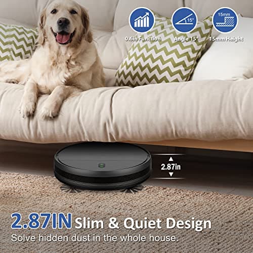 Robot Vacuum and Mop Combo, WiFi/App/Alexa, Robotic Vacuum Cleaner with Schedule, 2 in 1 Mopping Robot Vacuum with Watertank and Dustbin, Self-Charging, Slim, Ideal for Hard Floor, Pet Hair, Carpet 5
