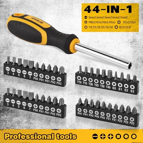 Magnetic Screwdriver Set with Case: 86-Piece Slotted Phillips, Hex, Torx, Precision, Nut Drivers, Driver Bits and Magnetizer, Ergonomic Handle, Ideal for Mechanics and Professionals 5