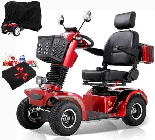 Mobility Scooter，Electric Mobility Scooter，4 Wheel Scooter，Powered Mobility Scooters，All Terrain Mobility Scooter， Mobility Scooter，Rechargeable Mobility Scooter (4-Wheel Scooter-11)