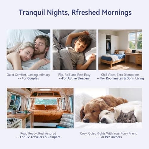 ELEMUSE Queen Mattress Topper for Back Pain, Extra Thick Mattress Pad Cover, Plush Soft Pillowtop with Elastic Deep Pocket, Overfilled Down Alternative Filling 7