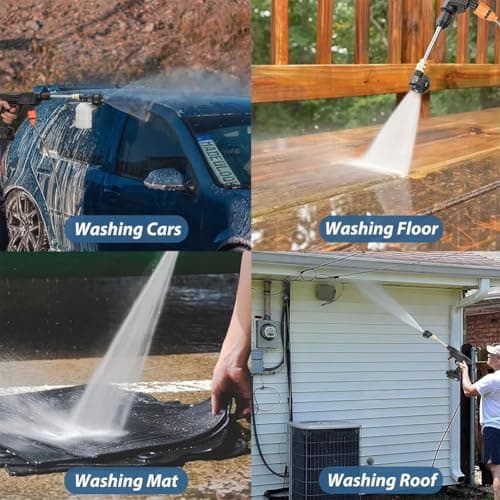 Pressure Washer, Power Washer, with 16ft Detachable Hose, for Car, Garden (24V with Box) 5
