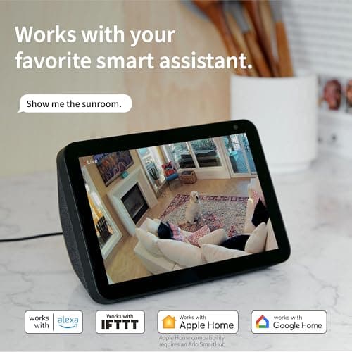 Arlo Essential Security Camera 1080p HD, Outdoor - Indoor, 2nd Gen, Wireless Rechargeable Camera, 2-Way Audio, Color Night Vision, Live Stream, Real Time Notifications, Wide Angle - White, 1 Camera 6