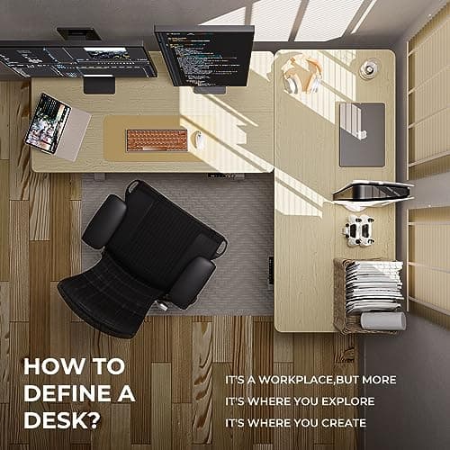 SOHOMACH Electric Standing Desk - Adjustable Height with Memory Preset, 48 x 24 Inches Ergonomic Design Home Office Standing Desk 6