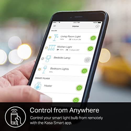 Kasa Smart Light Bulb KL110, LED Wi-Fi smart bulb works with Alexa and Google Home, A19 Dimmable, 2.4Ghz, No Hub Required, 800LM Soft White (2700K), 9W (60W Equivalent) 11