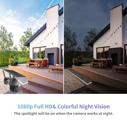 SOLIOM S600 3G/4G LTE Solar Powered Cellular Security Camera Wireless Outdoor, Pan Tilt 360°View Spotlight, 1080p Night Vision, 2 Way Talk, PIR Motion Sensor, No WiFi, US Version, Unlimited Data Plan 8