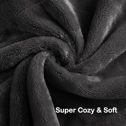 Eydna Electric Heated Blanket Full Size 72"x84",Fast Heating Throw, Soft Plush Microplush for Bed & Couch, 10 Hours Auto Off & 5 Heating Levels, Machine Washable, Gifts for Grandma & Family-Dark Gray 7