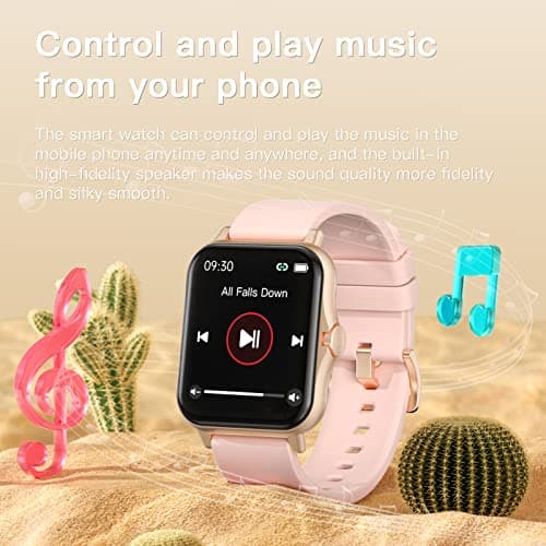 Smart Watch (Receive & Dial), 2023 Newest 1.85" TFT HD Full Circle Full Touch Screen, Smart Watch for Women Men,SmartWatchs with Fitness Tracker Call/Text/Heart Rate/AI Voice Assistant/Blood Pressure 7