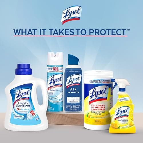 Lysol Disinfecting Wipes Bundle, Home Apartment Dorm Room Essentials and Cleaning Supplies, All Purpose Cleaner, Multi-surface Cleaning Wipes, Multi-Scent Sanitizing Wipes Bundle, 80 Count (4pk) 7