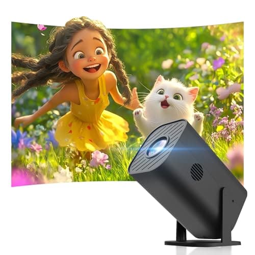 Mini Bedroom Projector, Small Movie Projector (With Built-in Bluetooth and Speaker), Native 1080P, Compatible With 4K, Supports Smartphones/Laptops/TV Sticks /PS5/HDMI/USB, For Indoor and Outdoor Use