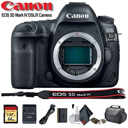 Canon EOS 5D Mark IV DSLR Camera (1483C002) with 64GB Memory Card, Case, Cleaning Set and More - Starter Bundle 6
