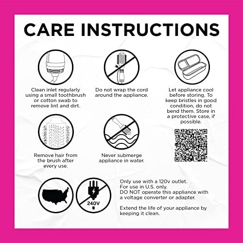 Bed Head One Step Volumizer and Hair Dryer | Dry, Straighten, Texture, Style in One Step (Pink) 5