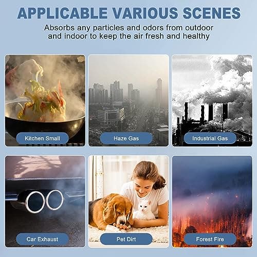 Slirceods mi4 Compact Air Filter Replacement for Air Purifier Compatible with Xiaomi 4 Compact Air Purifier Filter (2pack) 8